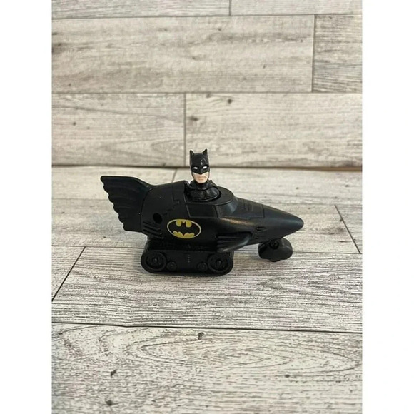 Vintage 1991 Batman Mcdonalds Press and Go Batmobile 1990s Mickie Ds Happy Meal - Picture 1 of 6